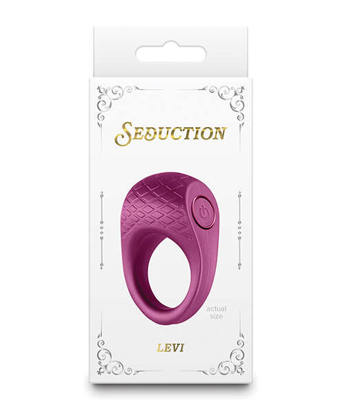 Seduction Levi Cock Ring - Metallic Burgundy