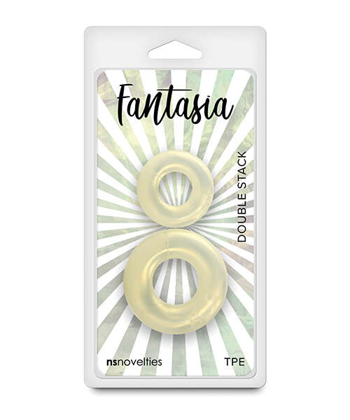 Fantasia Double Stack Cock Rings - Amber