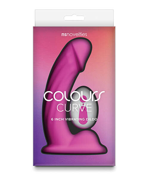 Colours Curve Vibrating 6" Dildo - Pink