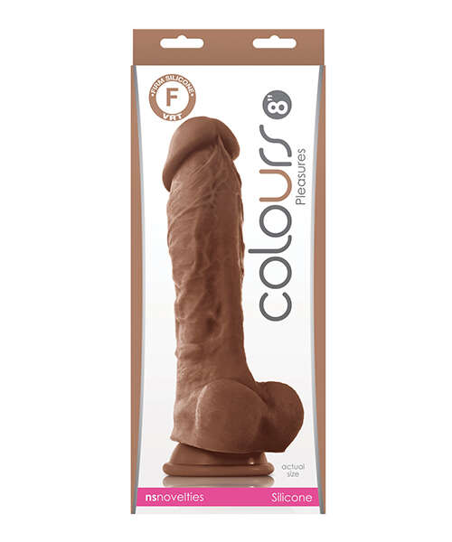 Colours Pleasures 8" Dildo - Brown