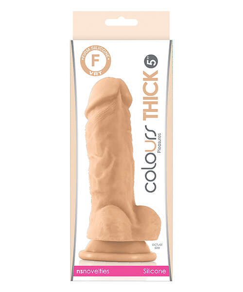 Colours Pleasures Thick 5" Dildo - White