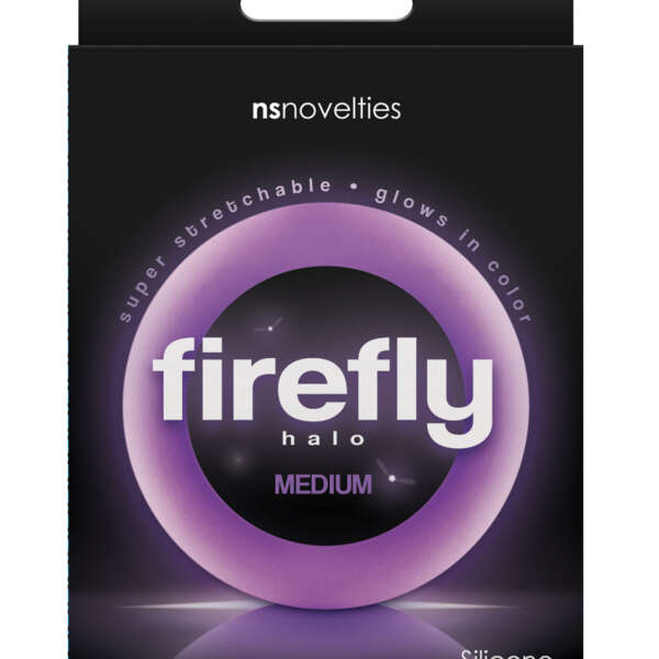 Firefly Halo Medium Cockring - Purple
