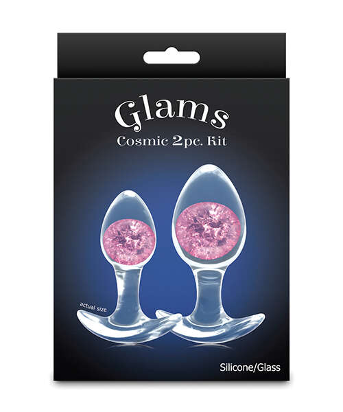 Cosmic Glams 2 pc Plug Kit - Pink