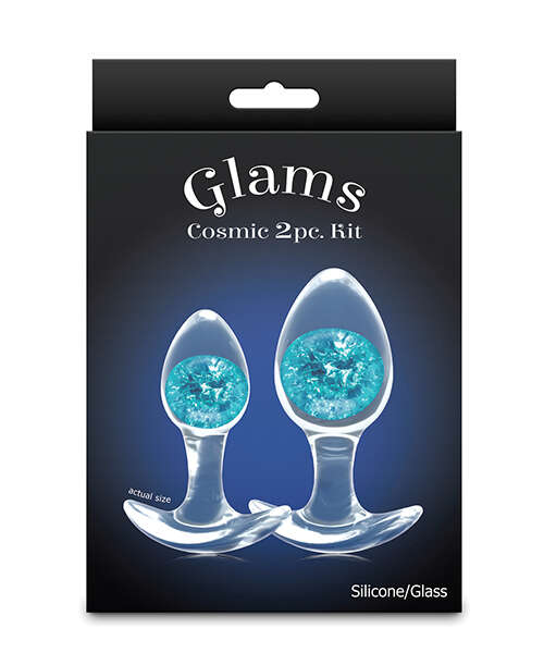 Cosmic Glams 2 pc Plug Kit - Blue