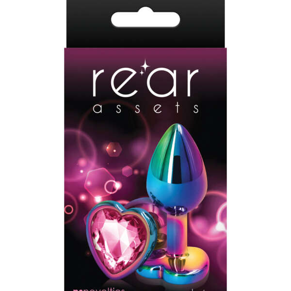 Rear Assets Multicolor Heart Small - Pink