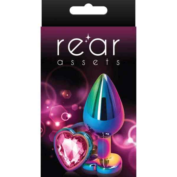 Rear Assets Multicolor Heart Medium - Pink
