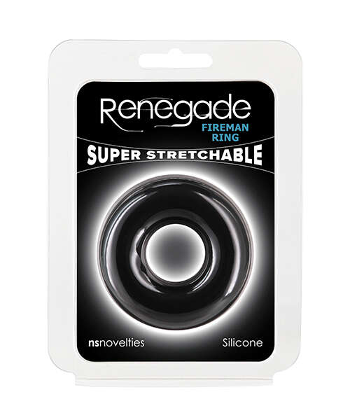 Renegade Fireman Cock Ring - Large Black