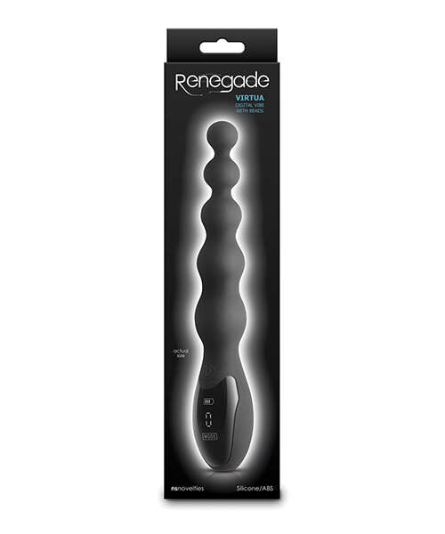 Renegade Virtua Digital Beaded Anal Vibrator - Black
