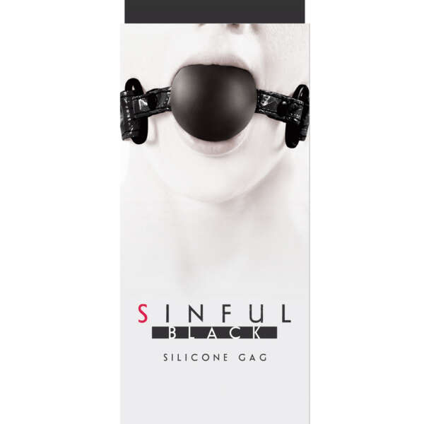 Sinful Soft Silicone Gag - Black