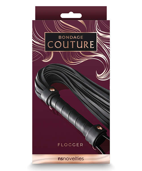 Bondage Couture Flogger - Black