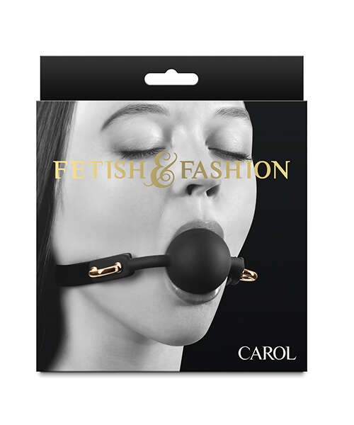 Fetish & Fashion Carol Ball Gag - Black