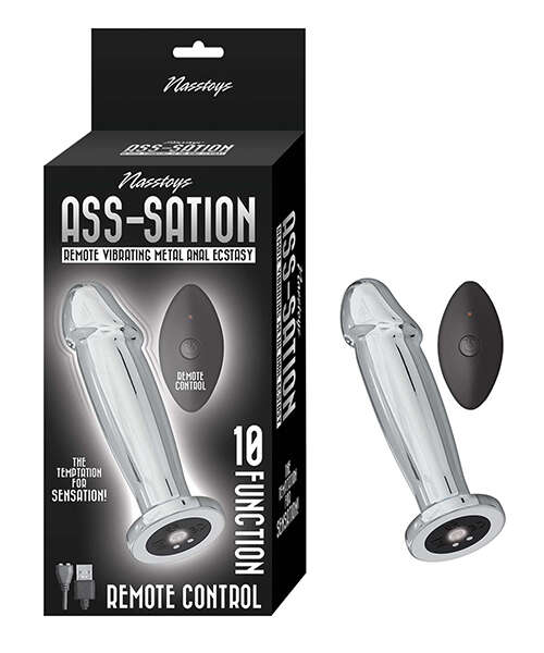 Ass-sation Remote Vibrating Metal Anal Ecstasy - Silver