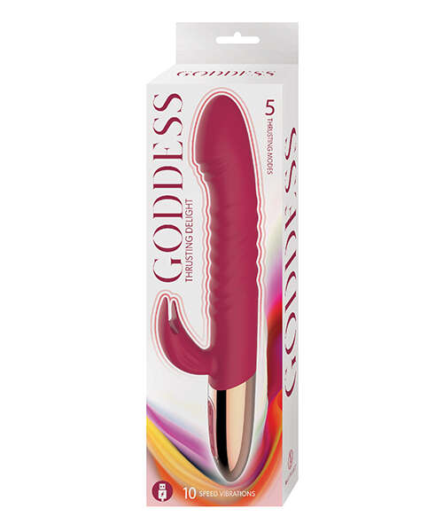 Goddess Thrusting Delight - Red