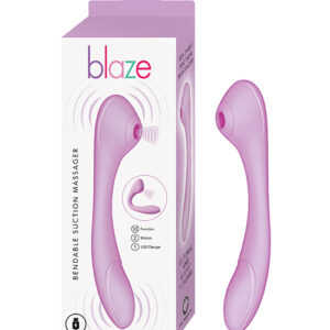 Blaze Bendable Suction Massager - Lavender
