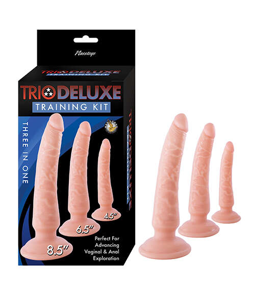Trio Deluxe Dildo Training Kit - Set of 3