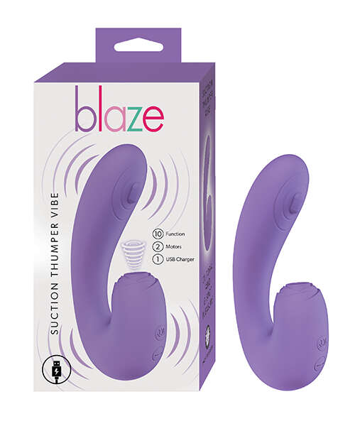 Blaze Suction Thumper Vibe - Lavender