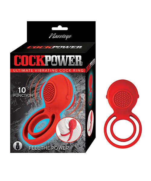 Cockpower Ultimate Vibrating Cock Ring - Red