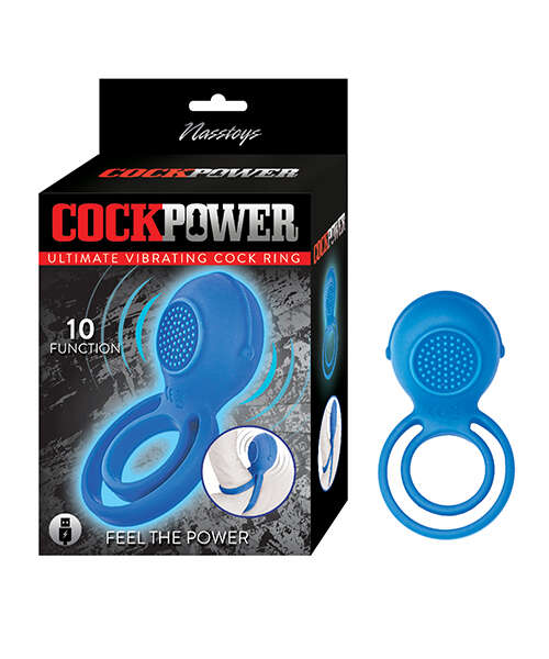 Cockpower Ultimate Vibrating Cock Ring - Blue