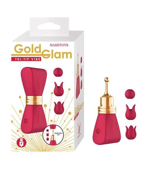 Gold Glam Tri-Tip Vibe - Red