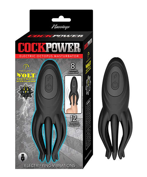 Nasstoys Cockpower Electric Octopus Masturbator - Black
