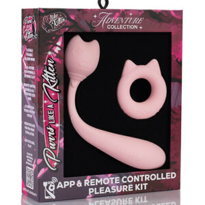 Natalie's Toy Box Purrs Like A Kitten App & Remote Controlled Pleasure Kit - Pink