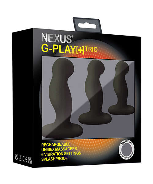 Nexus G Play Trio Rechargeable Massagers - Black