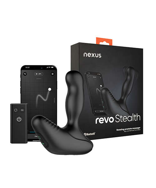 Nexus Revo Stealth App Enabled Rotating & Vibrating Prostate Massager - Black