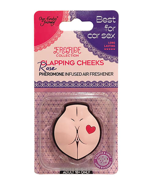 EroRide Clapping Cheeks Pheromone Infused Air Freshener - Rose