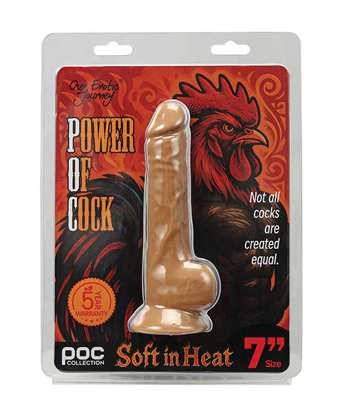 Power of Cock 7" Dildo - Ivory