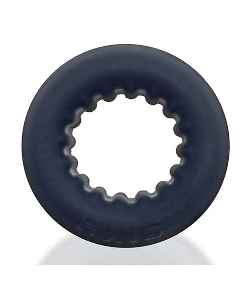 Oxballs Axis Rib Griphold Cockring - Black Ice
