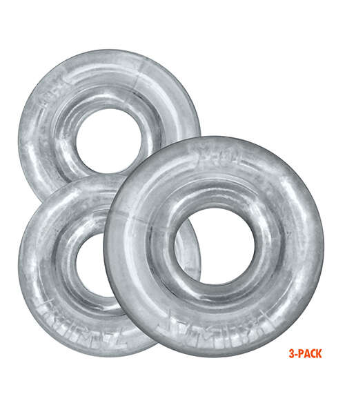 Oxballs Rimringz Multi Size 3 Pack of Cock Rings - Clear