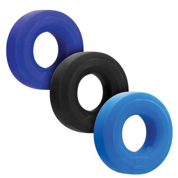 Hunky Junk C-Ring Multi Pack - Cobalt Pack of 3