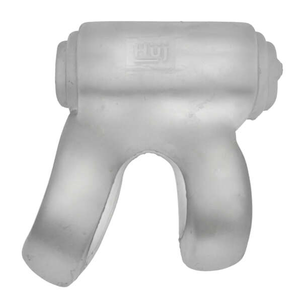 Hunky Junk Revhammer Shaft Vibe Ring - Clear Ice w/Blue Vibe
