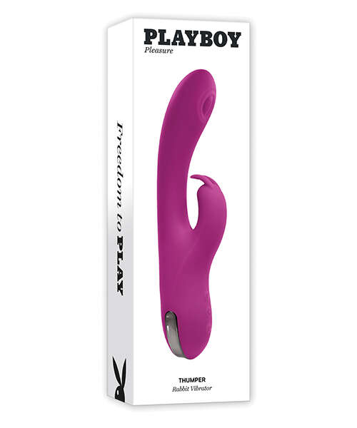 Playboy Pleasure Thumper Rabbit Vibrator - Wild Aster