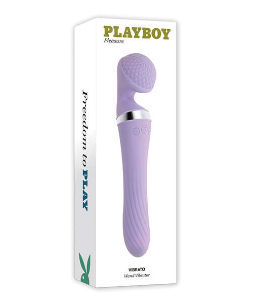 Playboy Pleasure Vibrato Wand Vibrator - Lilac