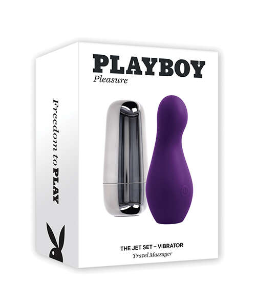 Playboy Pleasure The Jet Set Vibrator - Acai/Silver
