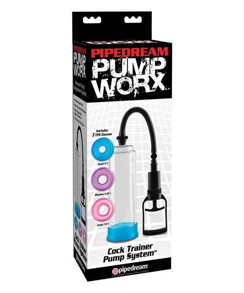 Pump Worx Cock Trainer Pump System w/3 TPR Sleeves