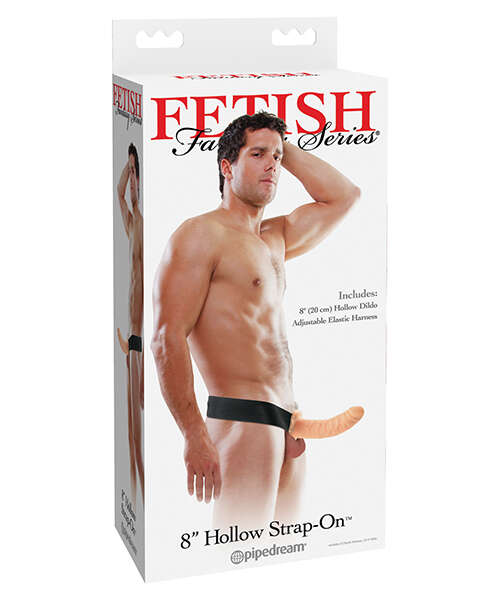 Fetish Fantasy Series 8" Hollow Strap On - Flesh