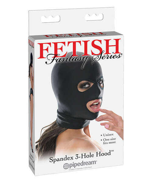 Fetish Fantasy Series Spandex 3 Hole Hood