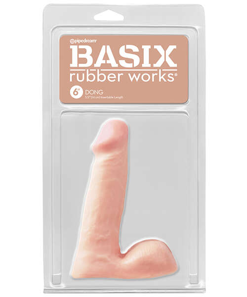 Basix Rubber Works 6" Dong - Flesh