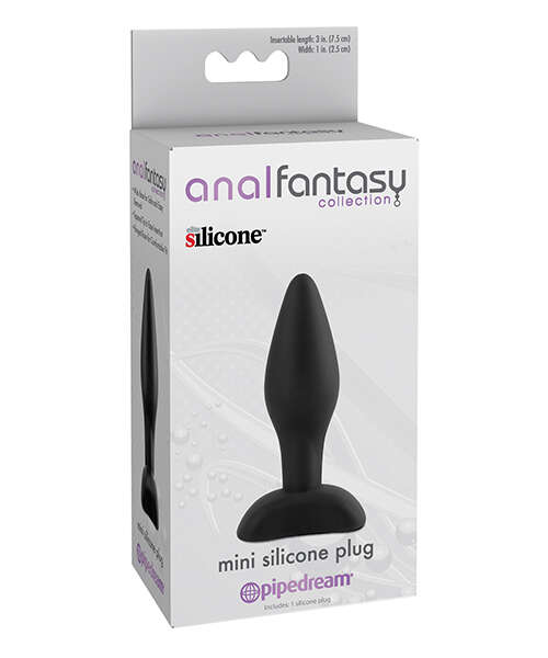 Anal Fantasy Collection Mini Silicone Plug - Black