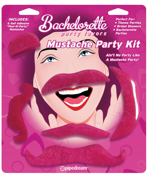Pipedream Bachelorette Party Favors Mustache Party Kit