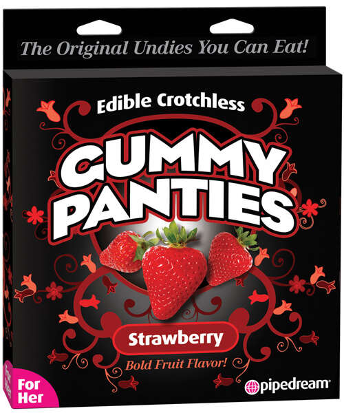 Edible Crotchless Gummy Panty - Strawberry