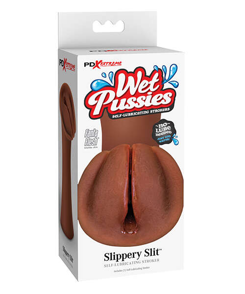 PDX Extreme Wet Pussies Slippery Slit - Brown