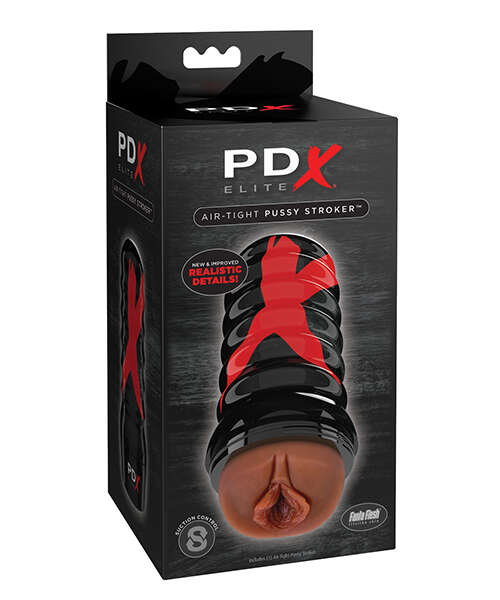 PDX Elite Air Tight Pussy Stroker - Brown