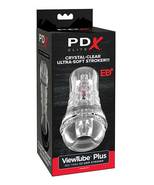PDX Elite ViewTube See-Thru EZ-Grip Stroker - Clear