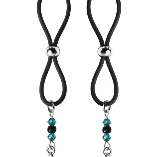 Bijoux de Nip Nipple Halos Star Charm - Turquoise/Black