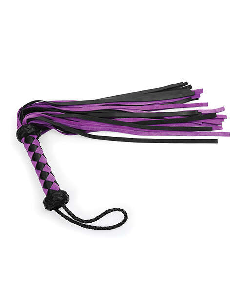 Plesur 22" Leather Flogger - Purple