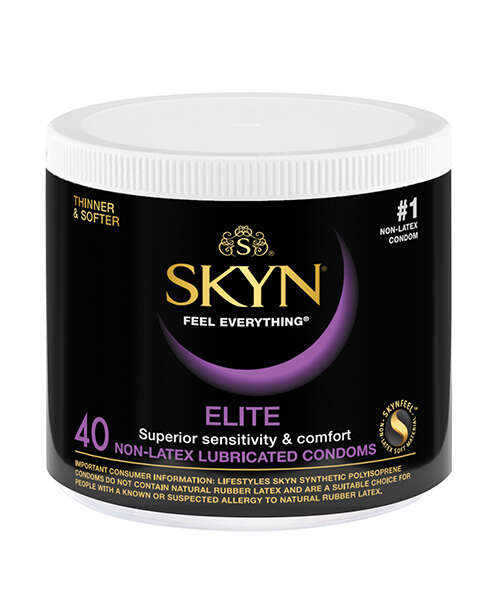 Lifestyles SKYN Elite Ultra Thin Condoms - Bowl of 40