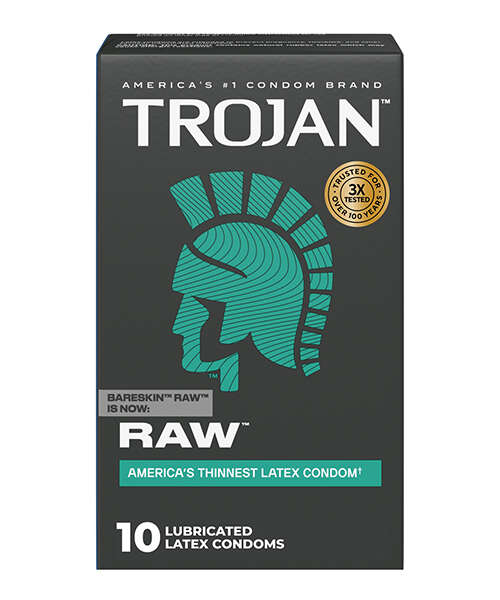 Trojan Raw Condoms - Pack of 10
